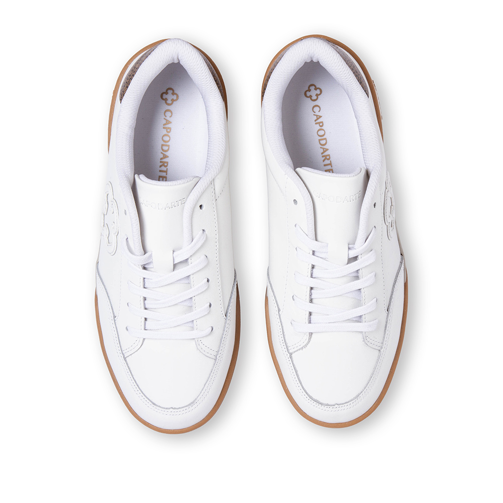 T&Ecirc;NIS FEMININO BRANCO DE COURO MONOGRAMA AMARRA&Ccedil;&Atilde;O image number 4