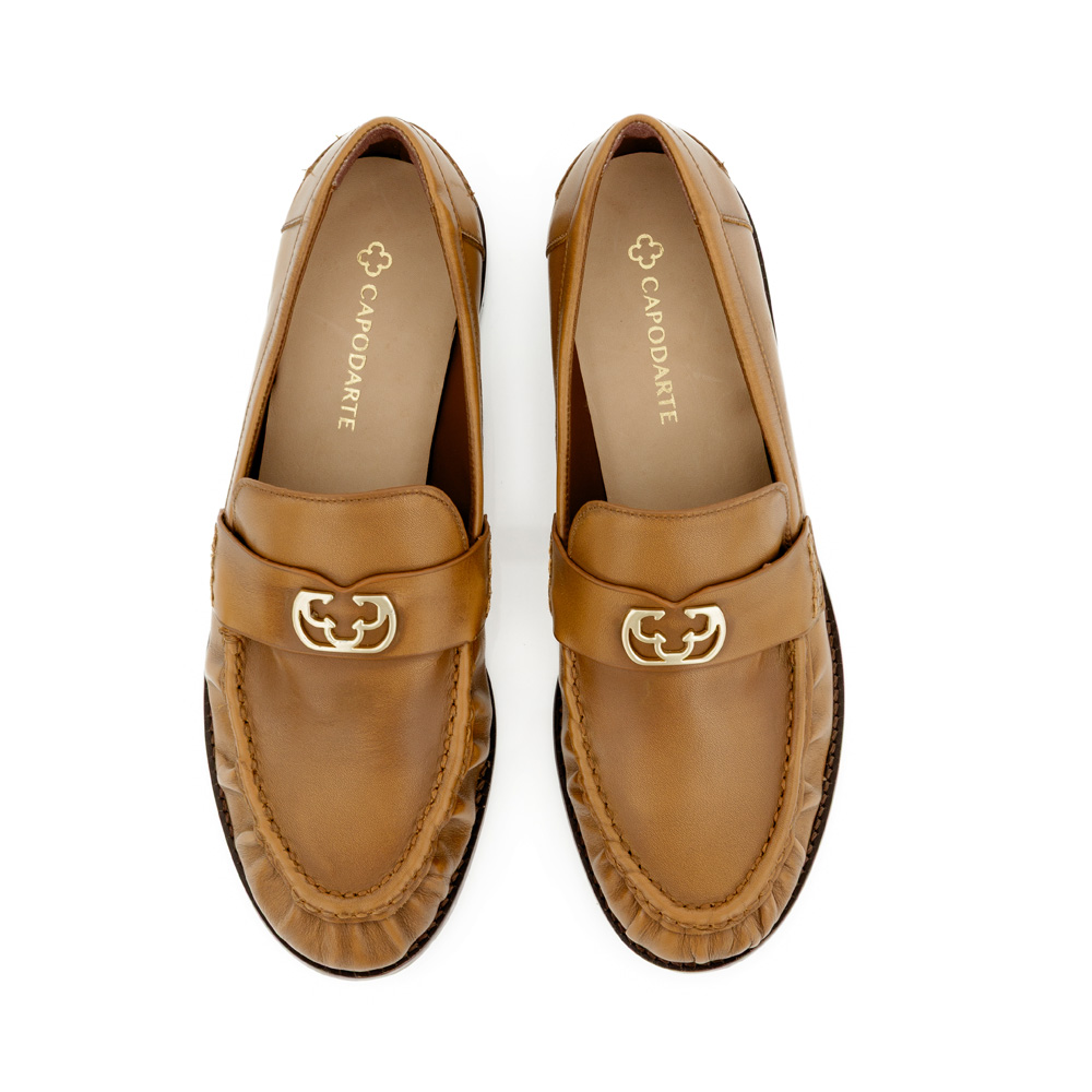 LOAFER MOCASSIM CARAMELO DE COURO image number 4