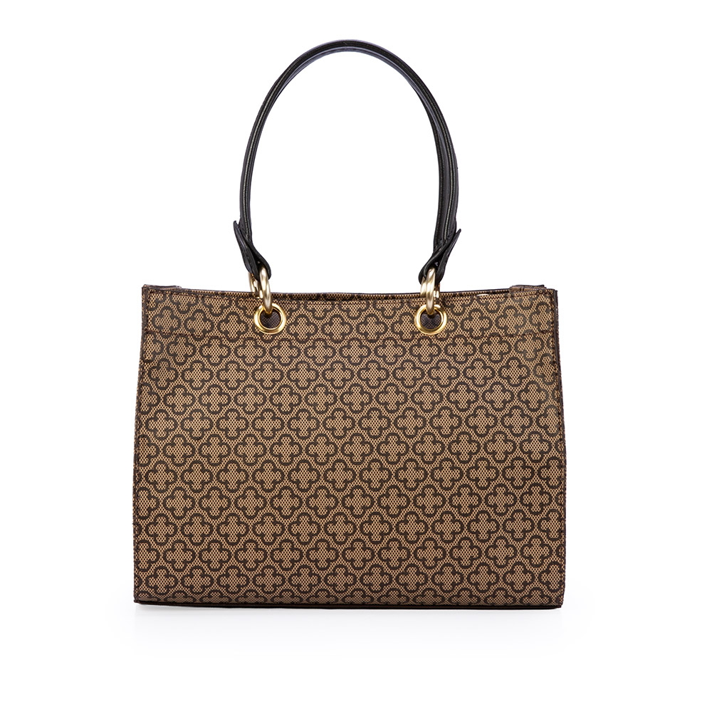 BOLSA TIRACOLO M&Eacute;DIA PRETA MONOGRAMA TOTE image number 2