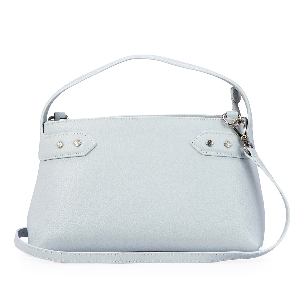 BOLSA M&Eacute;DIA AZUL TURMALINA DE COURO TOTE image number 0