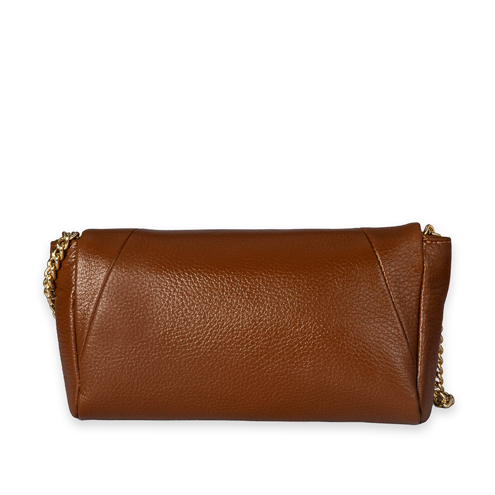 BOLSA PEQUENA MARROM DE COURO SHOULDER BAG image number 2