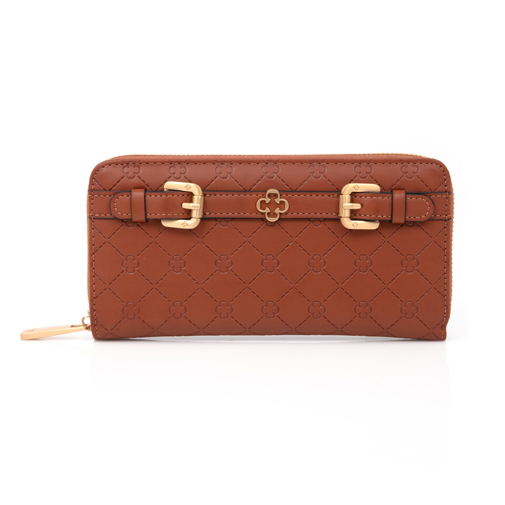 CARTEIRA FEMININA CARAMELO MONOGRAMA image number 0