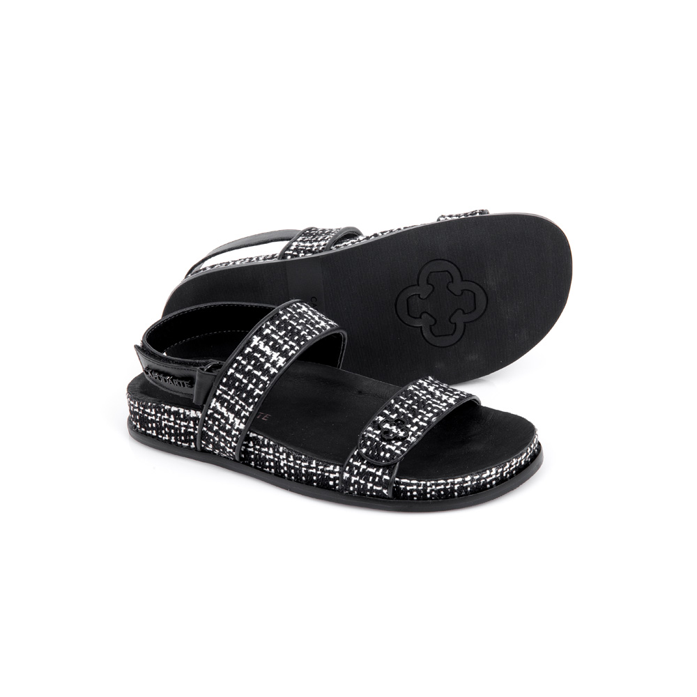 PAPETE PRETO E BRANCO COM VELCRO image number 3