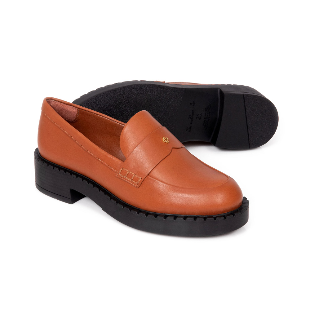 LOAFER MOCASSIM CARAMELO DE COURO image number 3