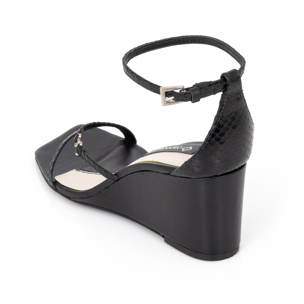 SAND&Aacute;LIA ANABELA PRETA COURO PITONE image number 2