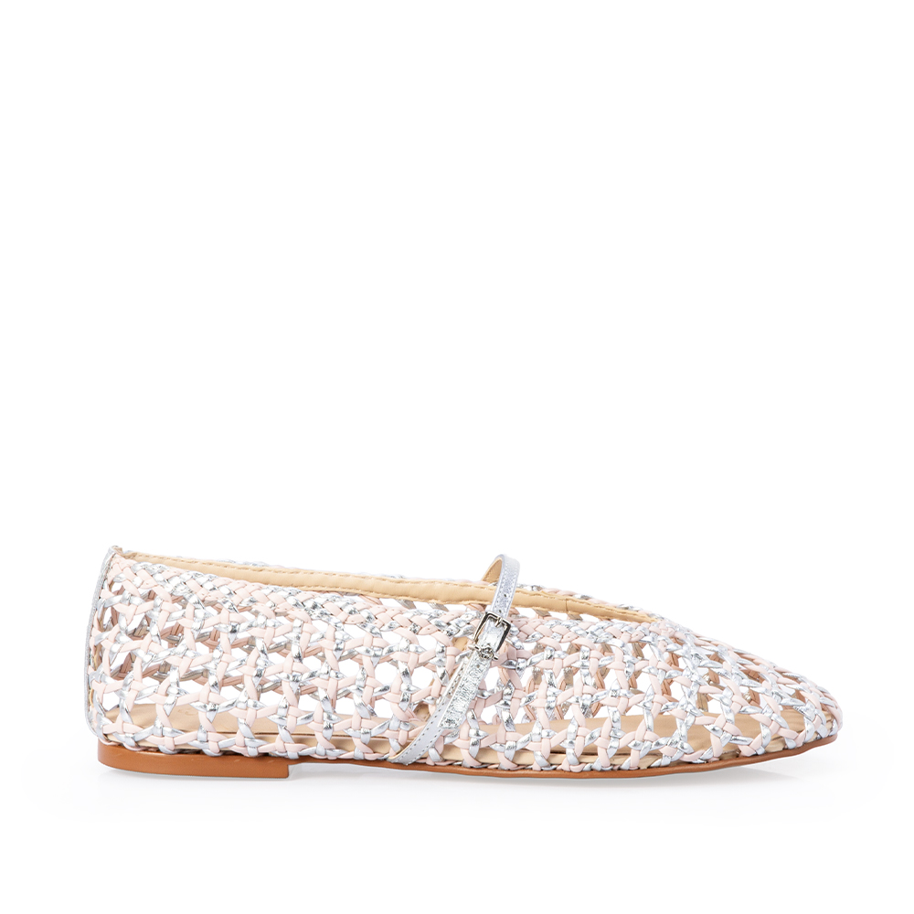 SAPATILHA COURO METALIZADA ROSA PE&Ocirc;NIA image number 0