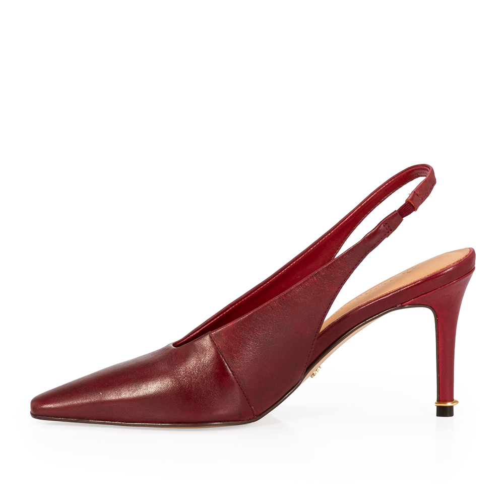 SCARPIN SLINGBACK COURO AMARONE image number 2