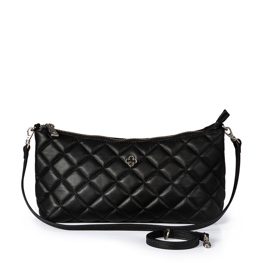 BOLSA TIRACOLO PRETA MATELASS&Ecirc; DE COURO SHOULDER BAG image number 0