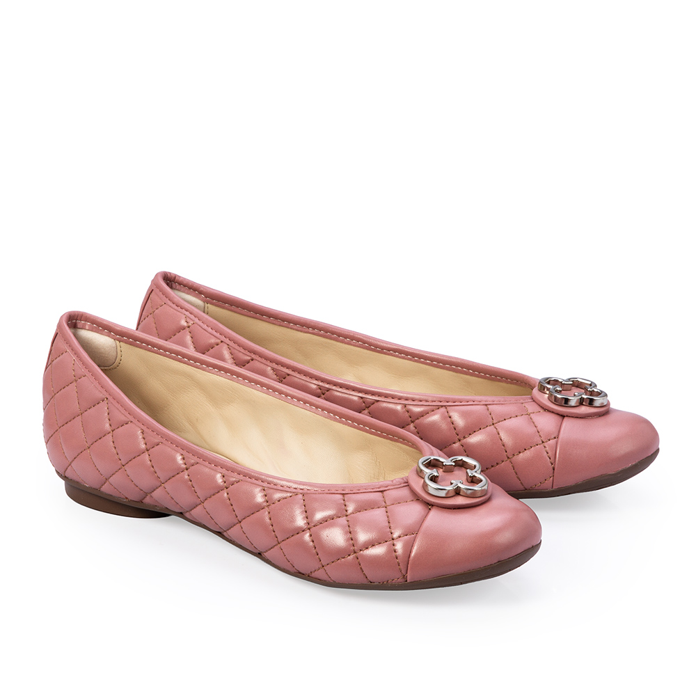 SAPATILHA CATHERINE VINTAGE ROSA MALVA DE COURO MATELASS&Ecirc; image number 1