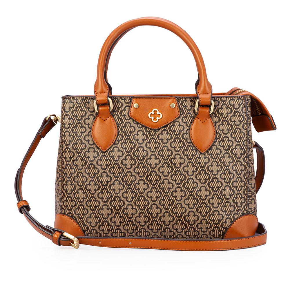 BOLSA M&Eacute;DIA CARAMELO MONOGRAMA TOTE image number 0