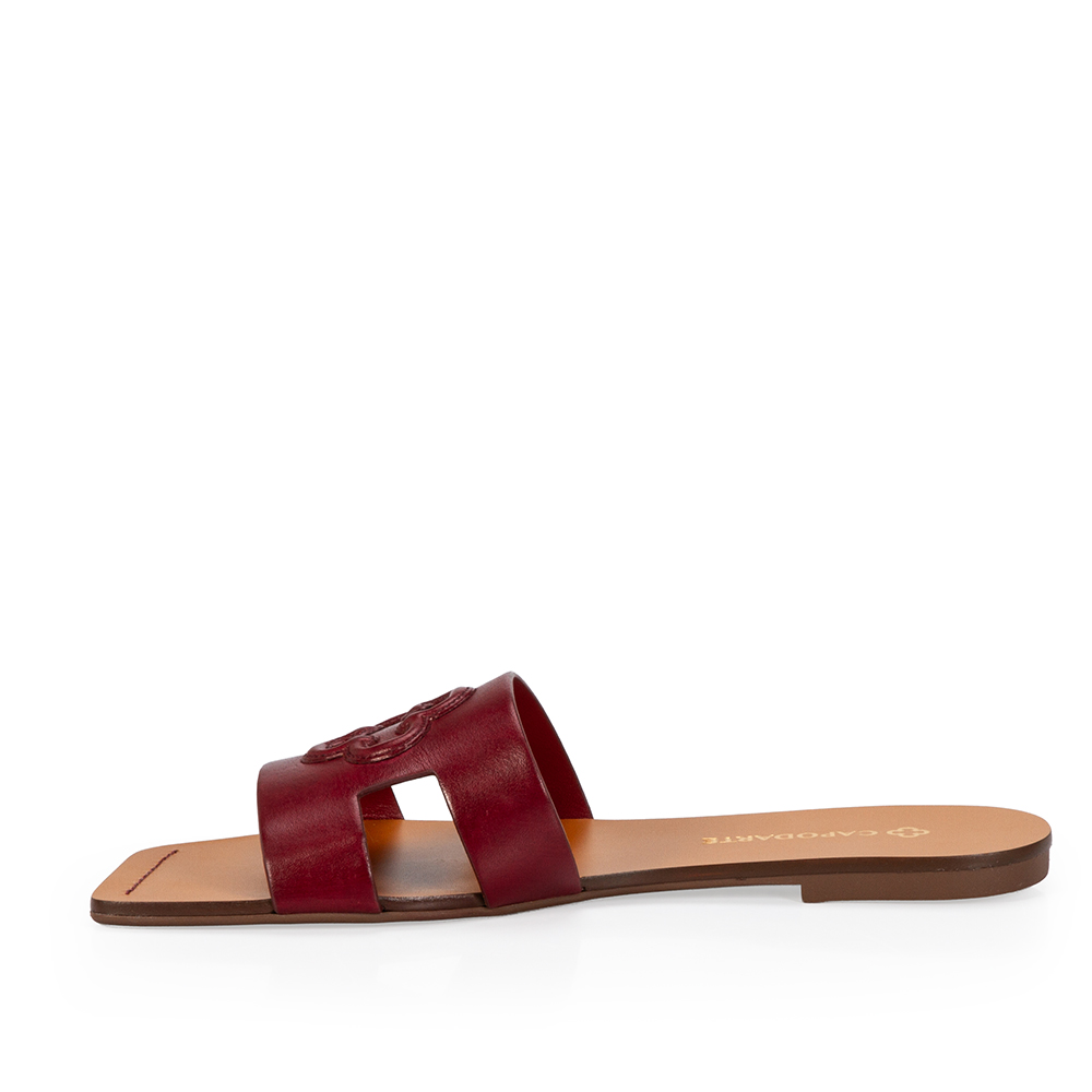 CHINELO BICO QUADRADO COURO AMARONE image number 2