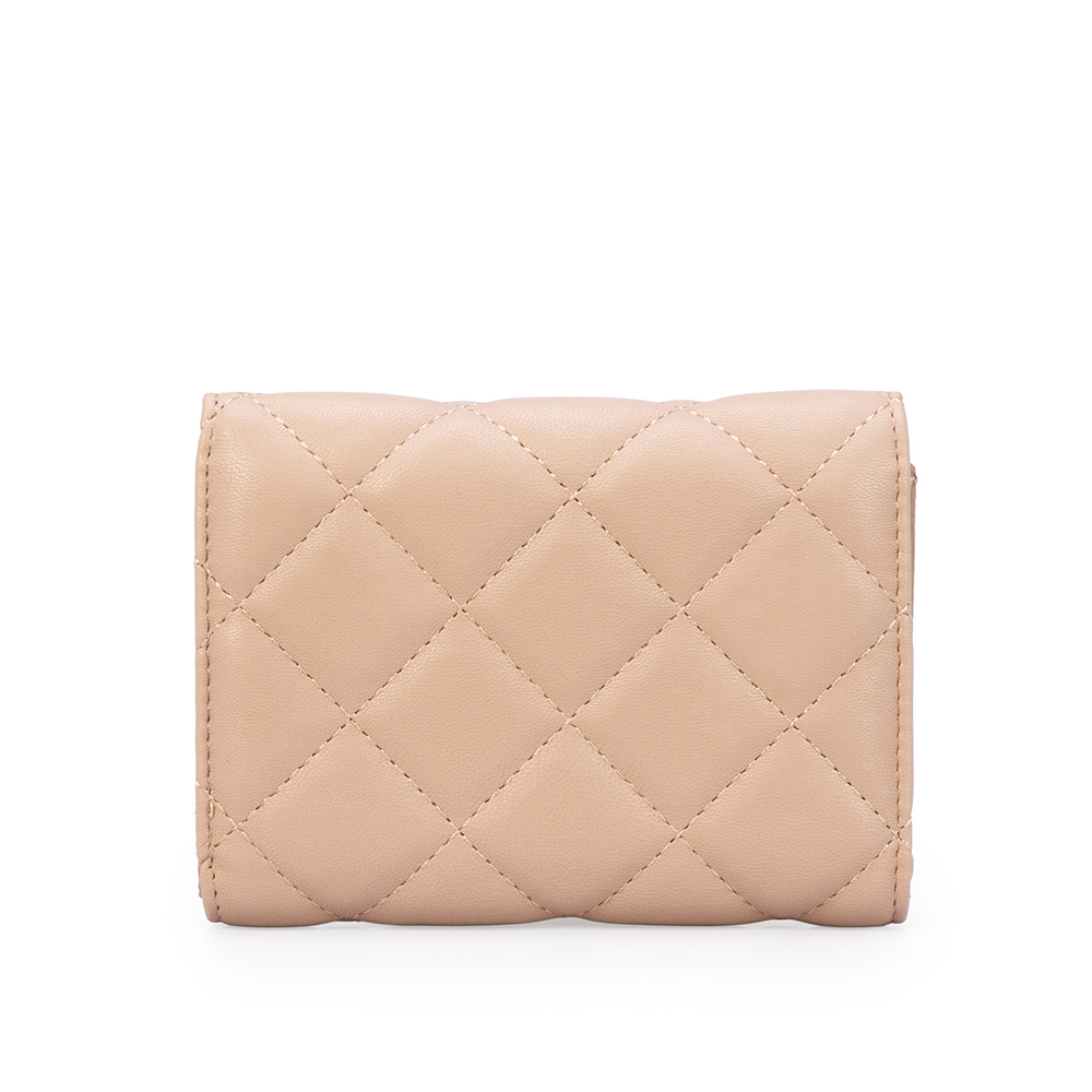 CARTEIRA PEQUENA NUDE SEDA MATELASS&Ecirc; image number 2