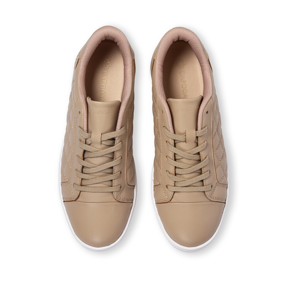 T&Ecirc;NIS FEMININO COURO SATINATO NUDE SEDA AMARRA&Ccedil;&Atilde;O image number 4