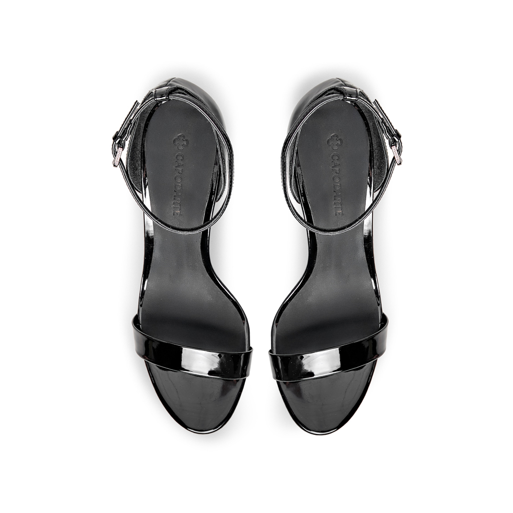 SAND&Aacute;LIA SALTO FINO PRETA VERNIZ image number 4