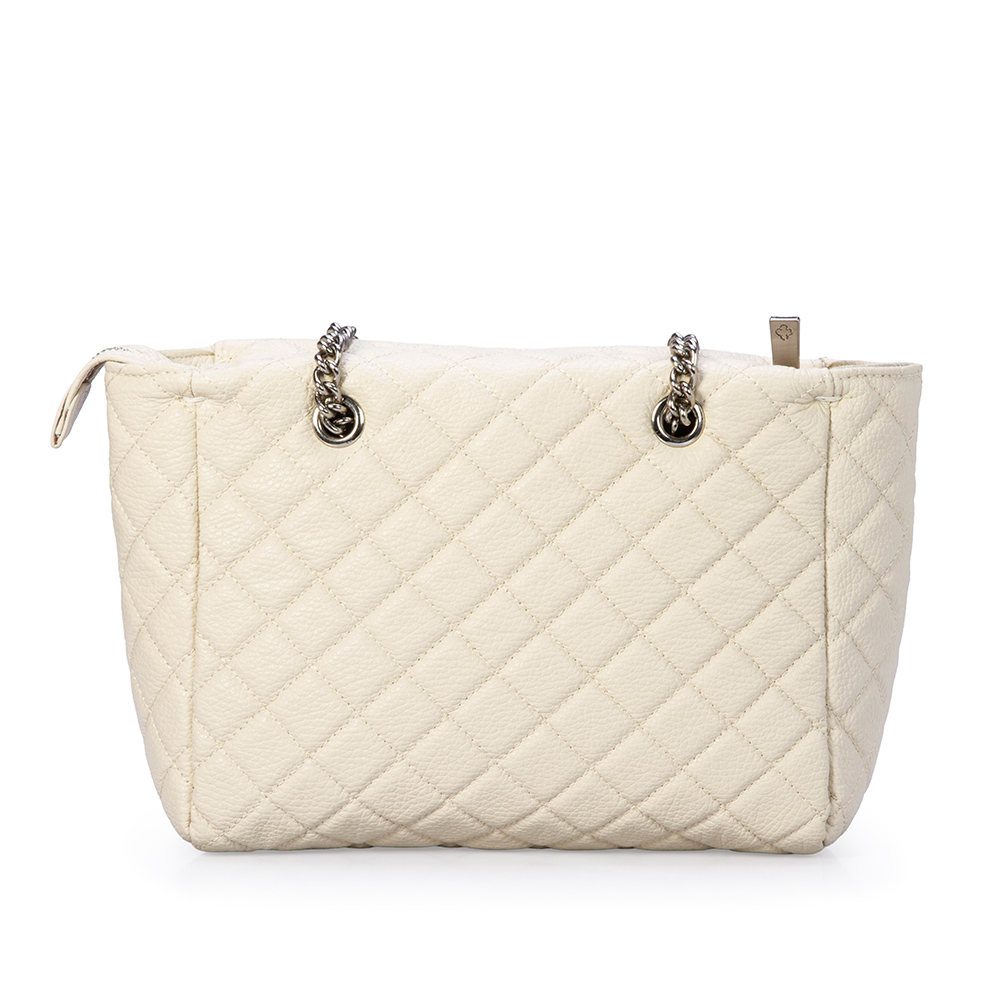 BOLSA BEGE VANILLA DE COURO MATELASS&Ecirc; HOBO image number 2