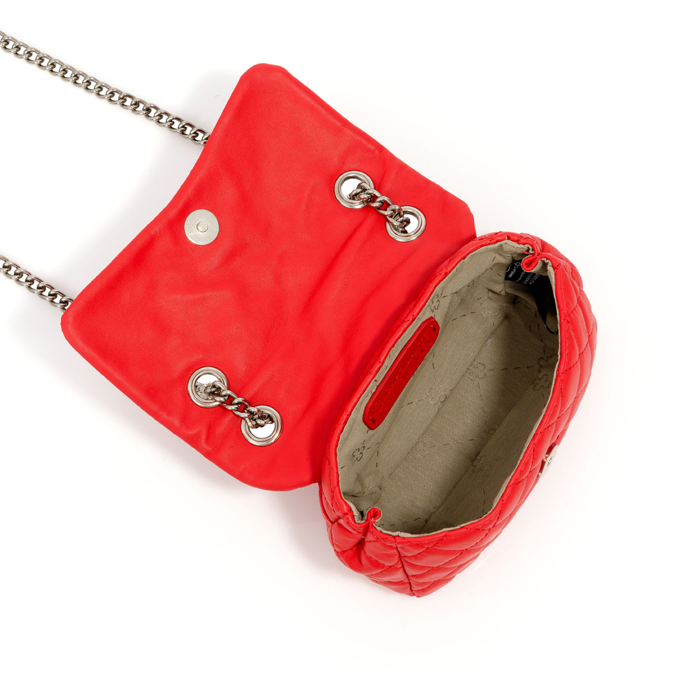 BOLSA VERMELHA RUBI DE COURO MATELASS&Ecirc; SHOULDER BAG OL&Iacute;VIA image number 3