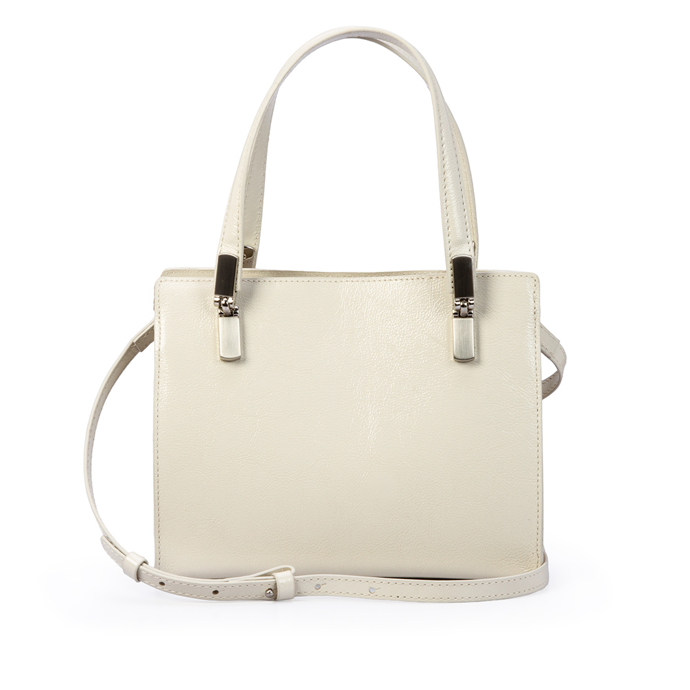 BOLSA TIRACOLO BRANCA DUNA DE COURO TOTE image number 0