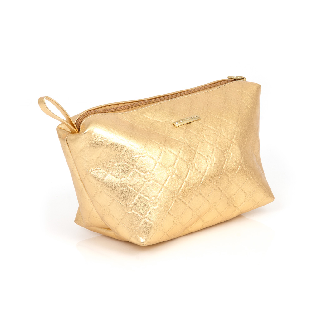 KIT CHINELO DE DEDO E NÉCESSAIRE DOURADA image number 4