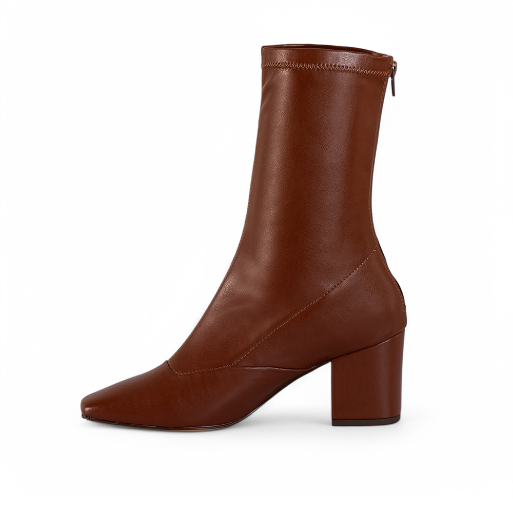 BOTA CANO MÉDIO MARROM STRETCH image number 2