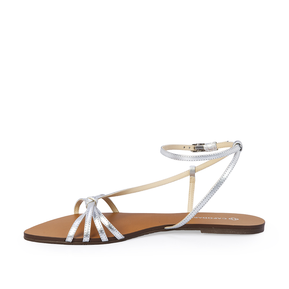 SANDÁLIA RASTEIRA COURO PRATA image number 2