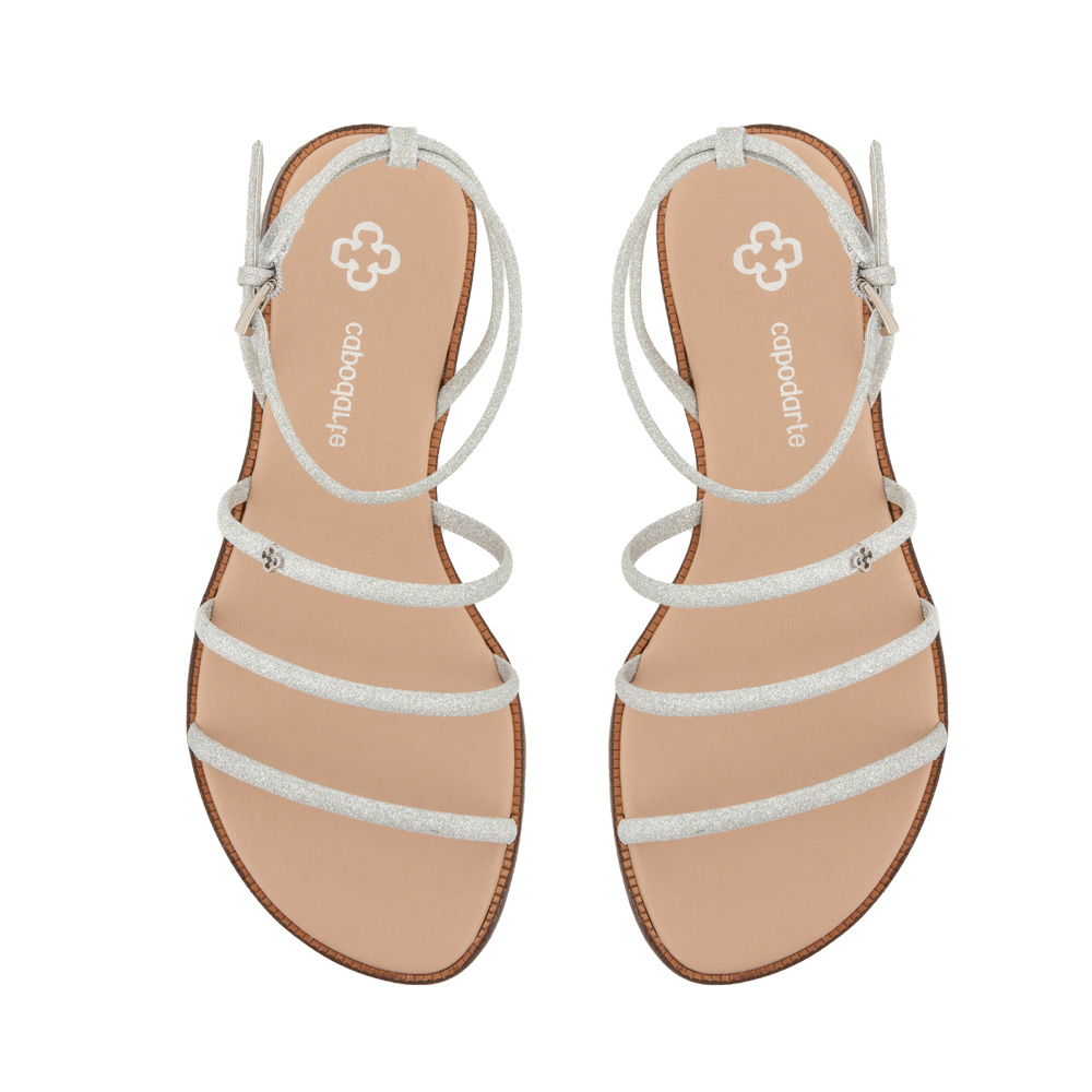 SAND&Aacute;LIA RASTEIRA PRATEADA GLOSSY image number 4