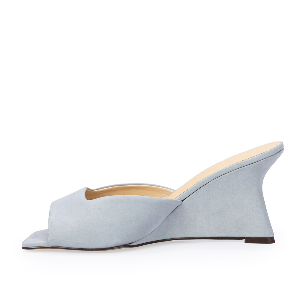 MULE SALTO ANABELA AZUL TURMALINA COURO NOBUCK image number 2