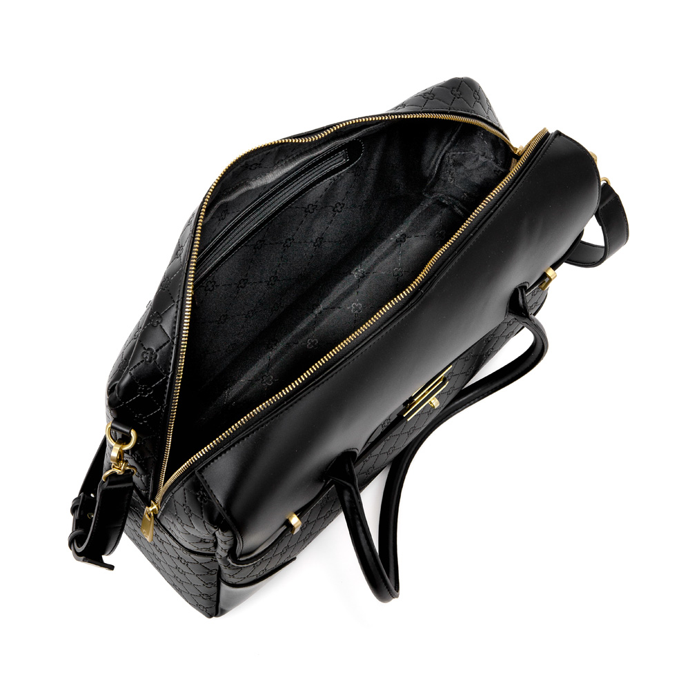 MALA DE MÃO PRETA MONOGRAMA image number 4