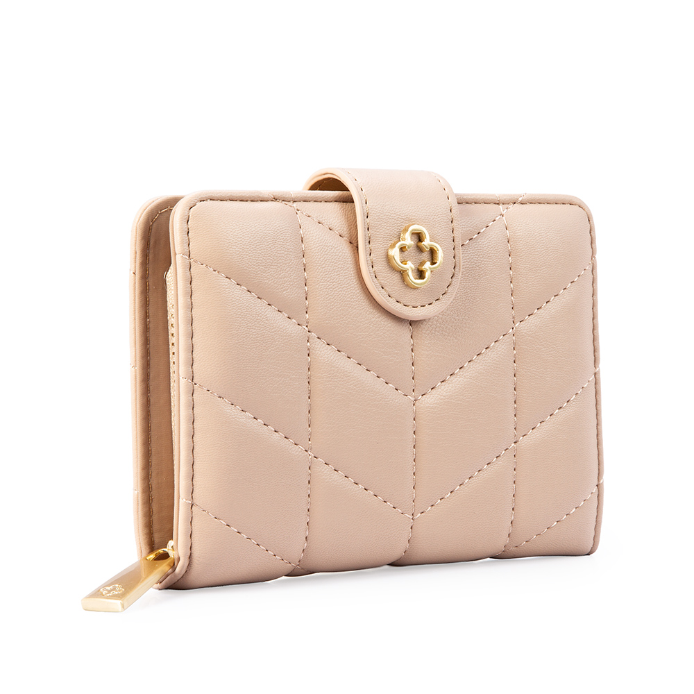 CARTEIRA NUDE SEDA MATELASS&Ecirc; image number 1