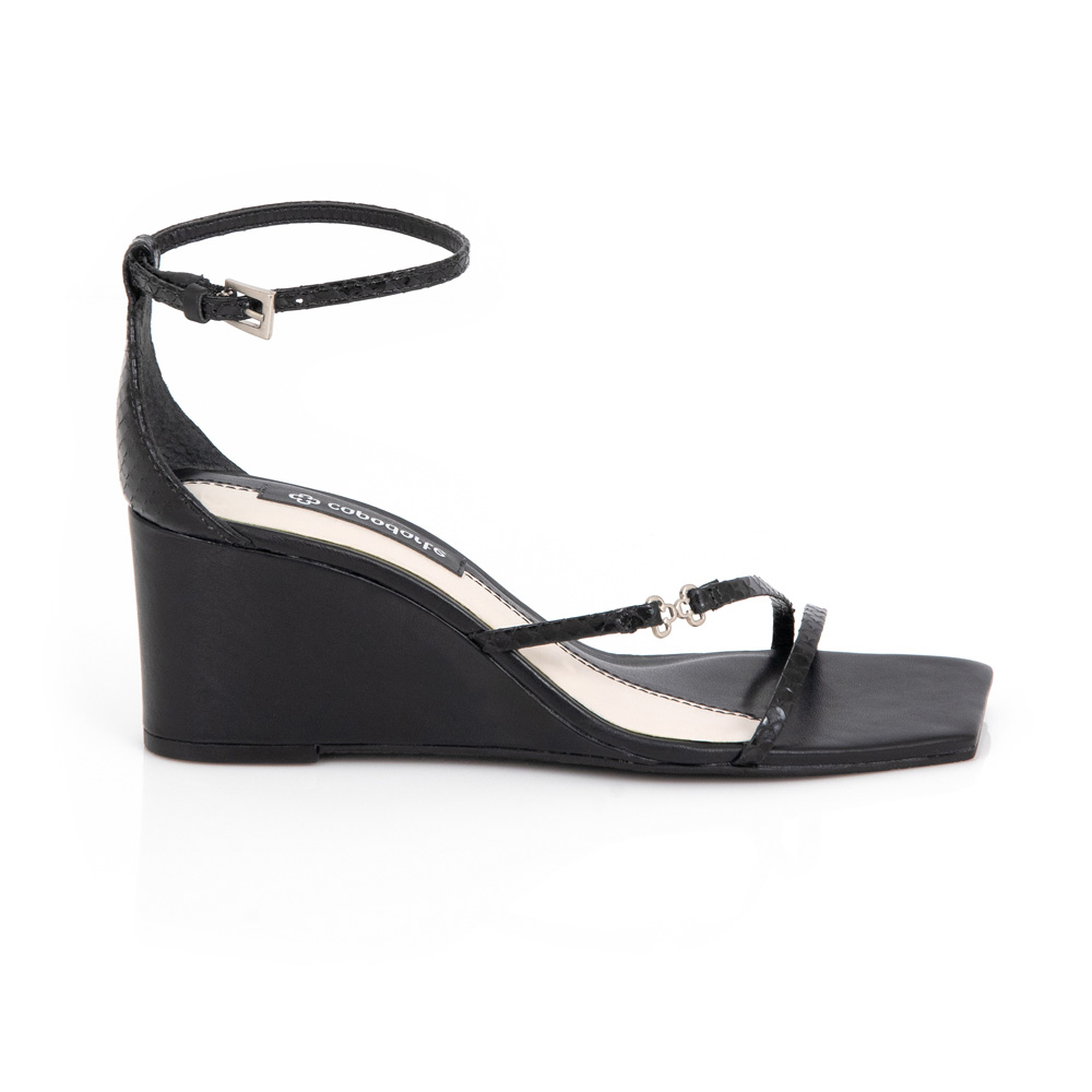 SAND&Aacute;LIA ANABELA PRETA COURO PITONE image number 0