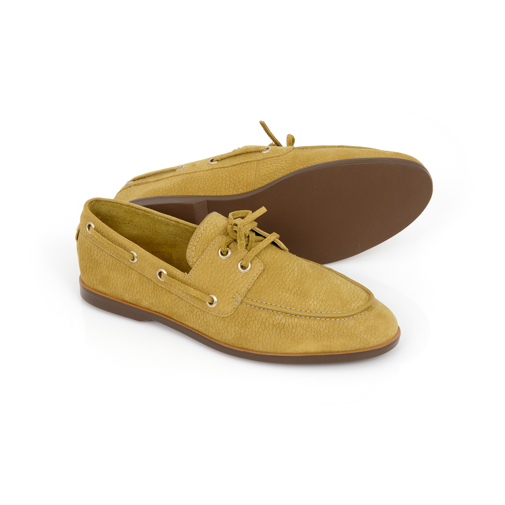 LOAFER MOCASSIM DE COURO NOBUCK AMARELO CITRINO image number 3