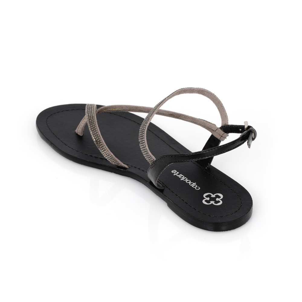 SANDÁLIA RASTEIRA PRETA PEDRARIAS image number 2