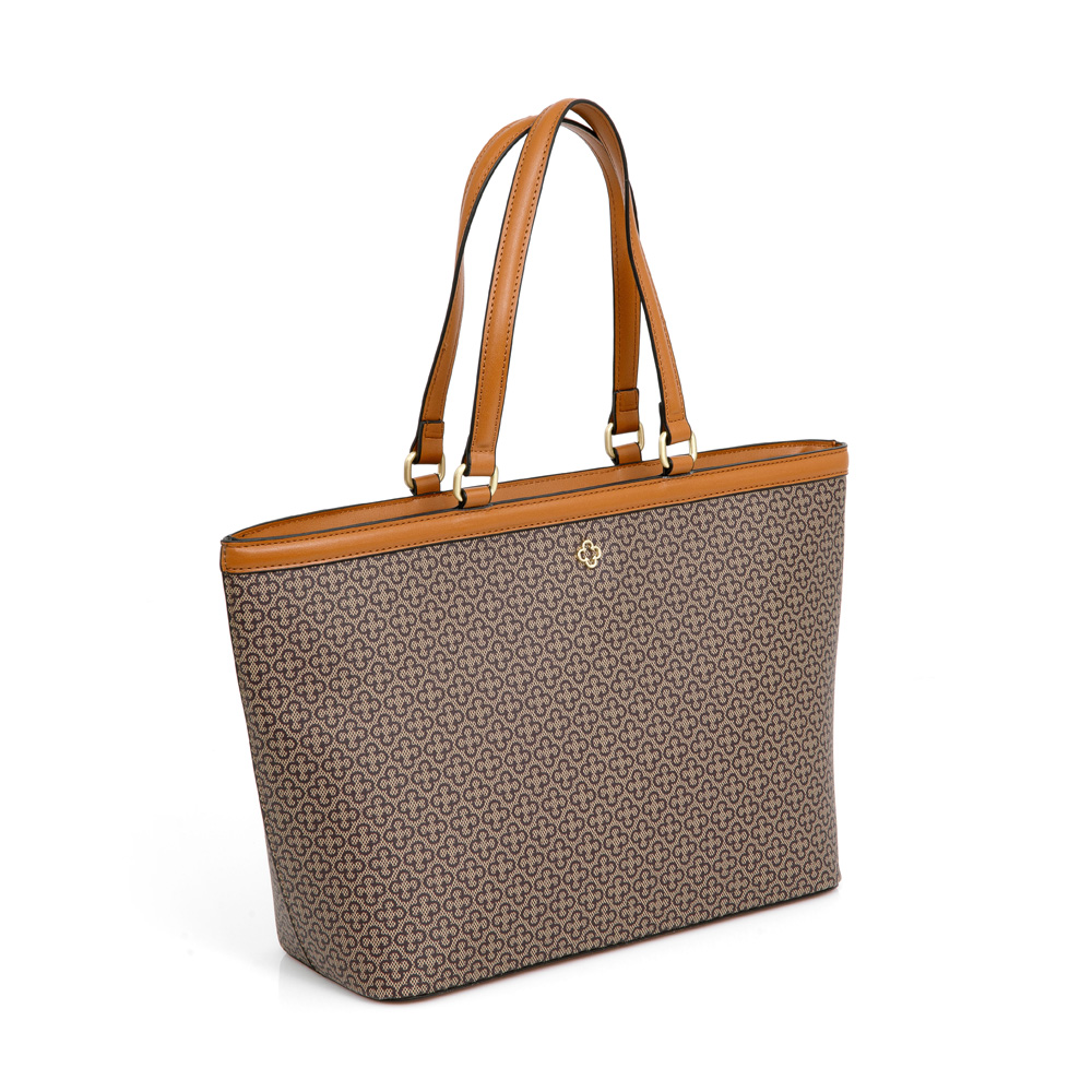 BOLSA GRANDE BEGE MONOGRAMA SHOPPER image number 3