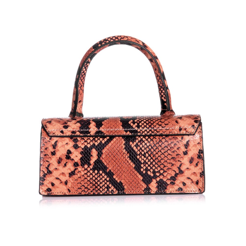 BOLSA PEQUENA COURO CARAMELO PITONE image number 3