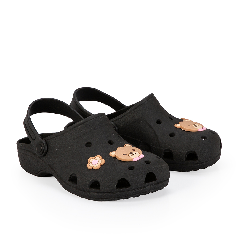 CLOG INFANTIL PRETO + 1 PAR  DE MEIAS OLLIE image number 1