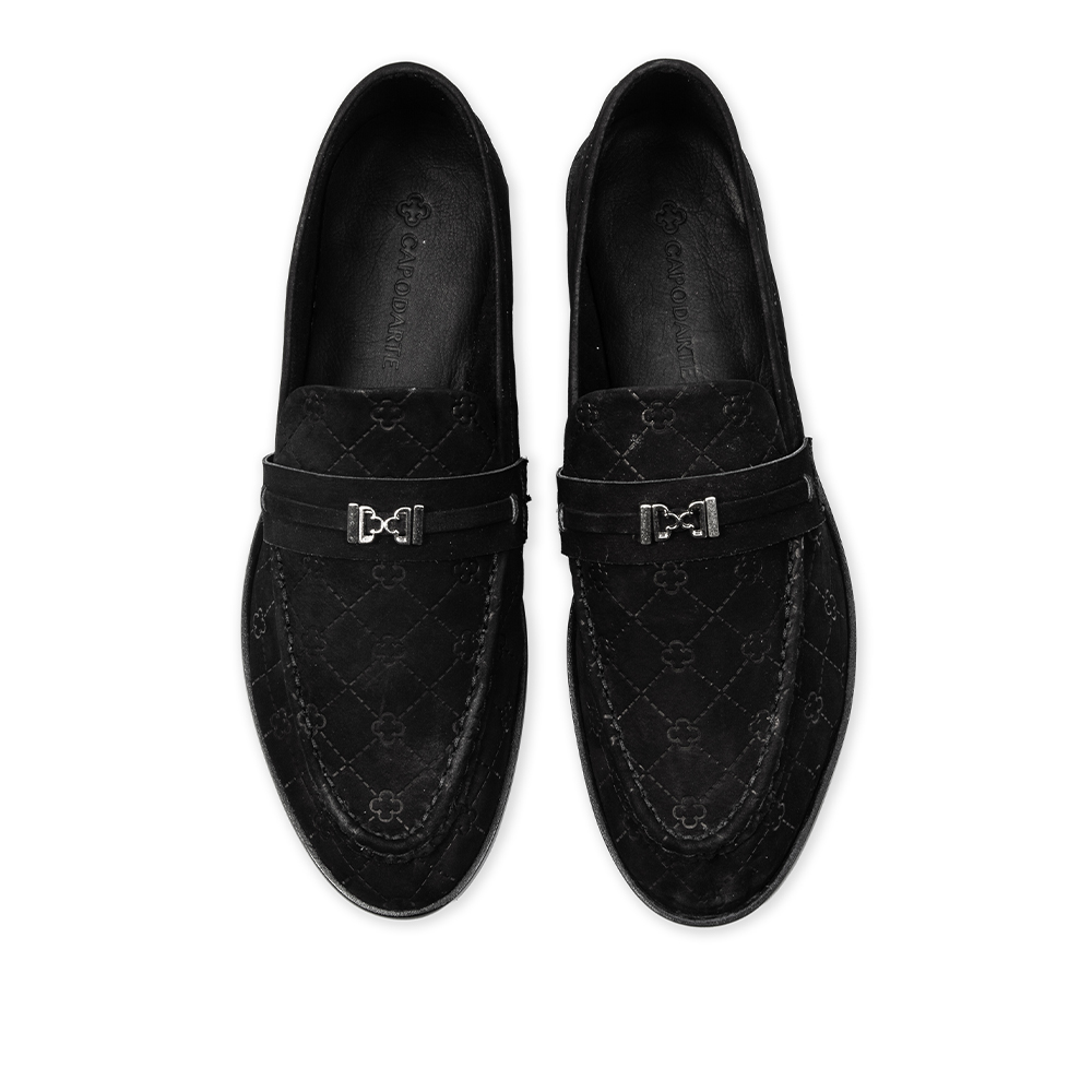 LOAFER MOCASSIM PRETO DE COURO MONOGRAMA image number 4