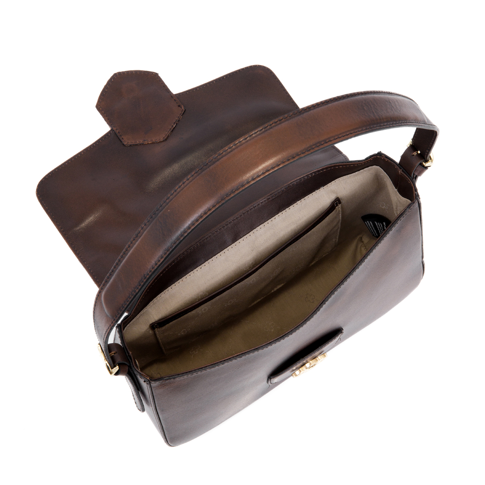 BOLSA CAPODARTE  COURO TOBACCO SHOULDER BAG image number 4