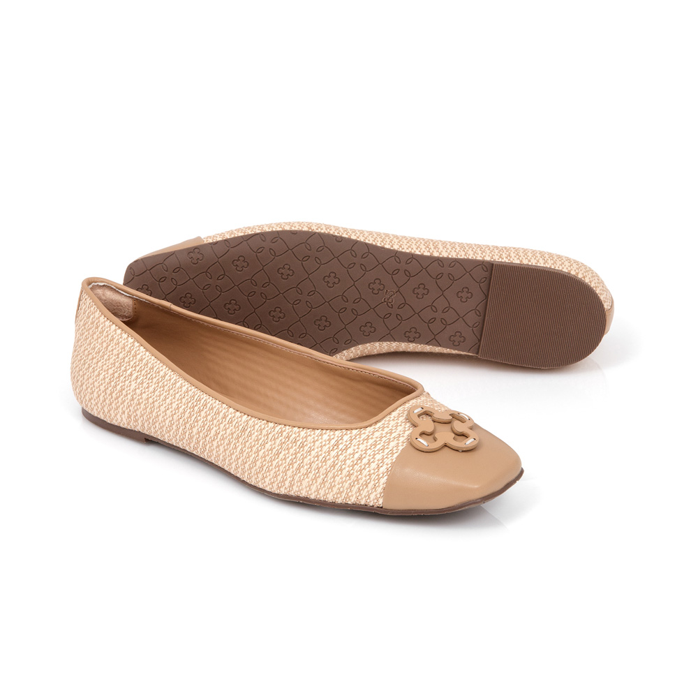 SAPATILHA BICO QUADRADO BEGE NATURALE CRU image number 3