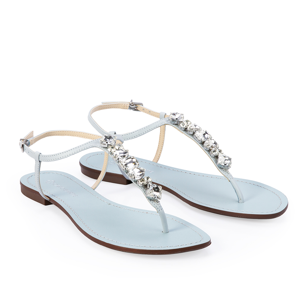 SAND&Aacute;LIA RASTEIRA COURO AZUL TURMALINA PEDRARIAS image number 1