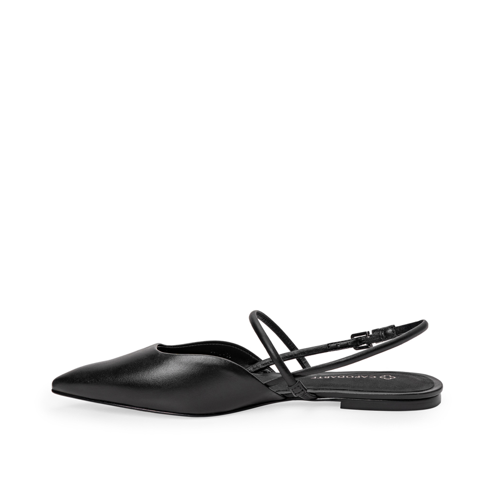 SAPATILHA SLINGBACK PRETA DE COURO image number 2
