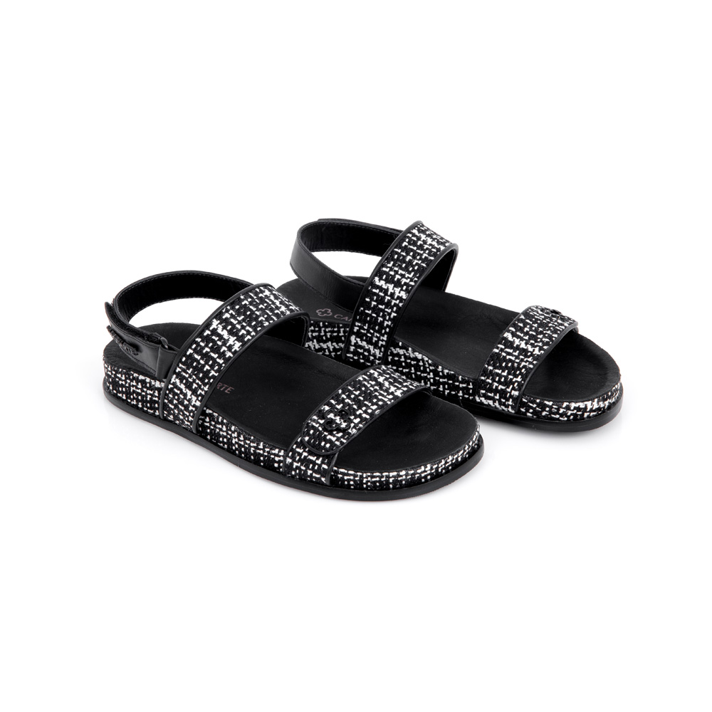PAPETE PRETO E BRANCO COM VELCRO image number 1