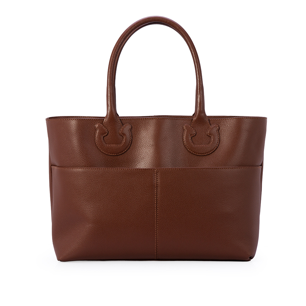 BOLSA MARROM DE COURO + PORTA NOTEBOOK 13 POLEGADAS image number 2