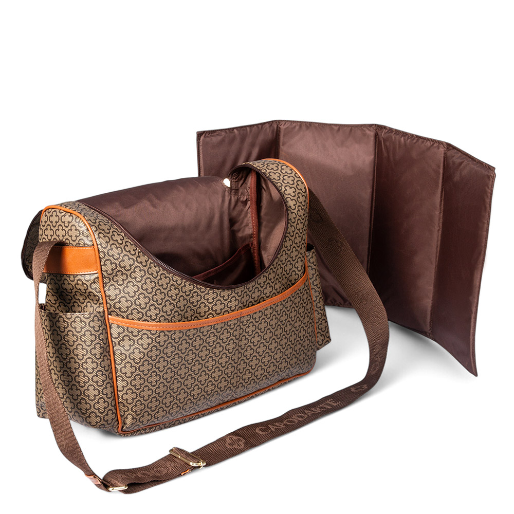 MALA MATERNIDADE CAMEL MONOGRAMA + TROCADOR image number 3