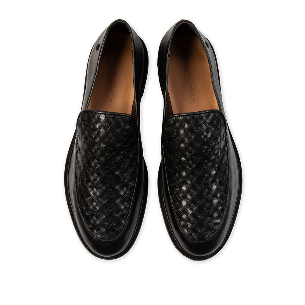 LOAFER MOCASSIM PRETO DE COURO TRESS&Ecirc; image number 4