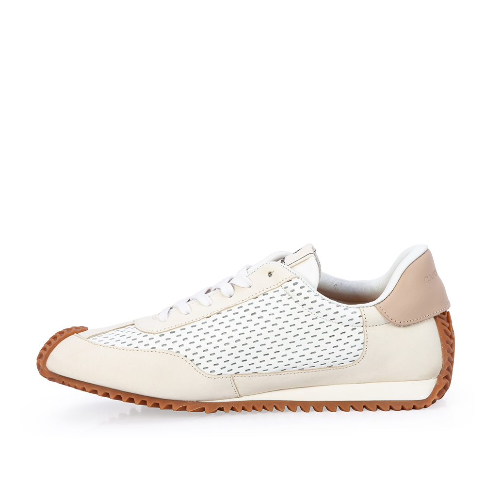 TÊNIS FEMININO DE COURO BRANCO AMARRAÇÃO SNEAKERS image number 2