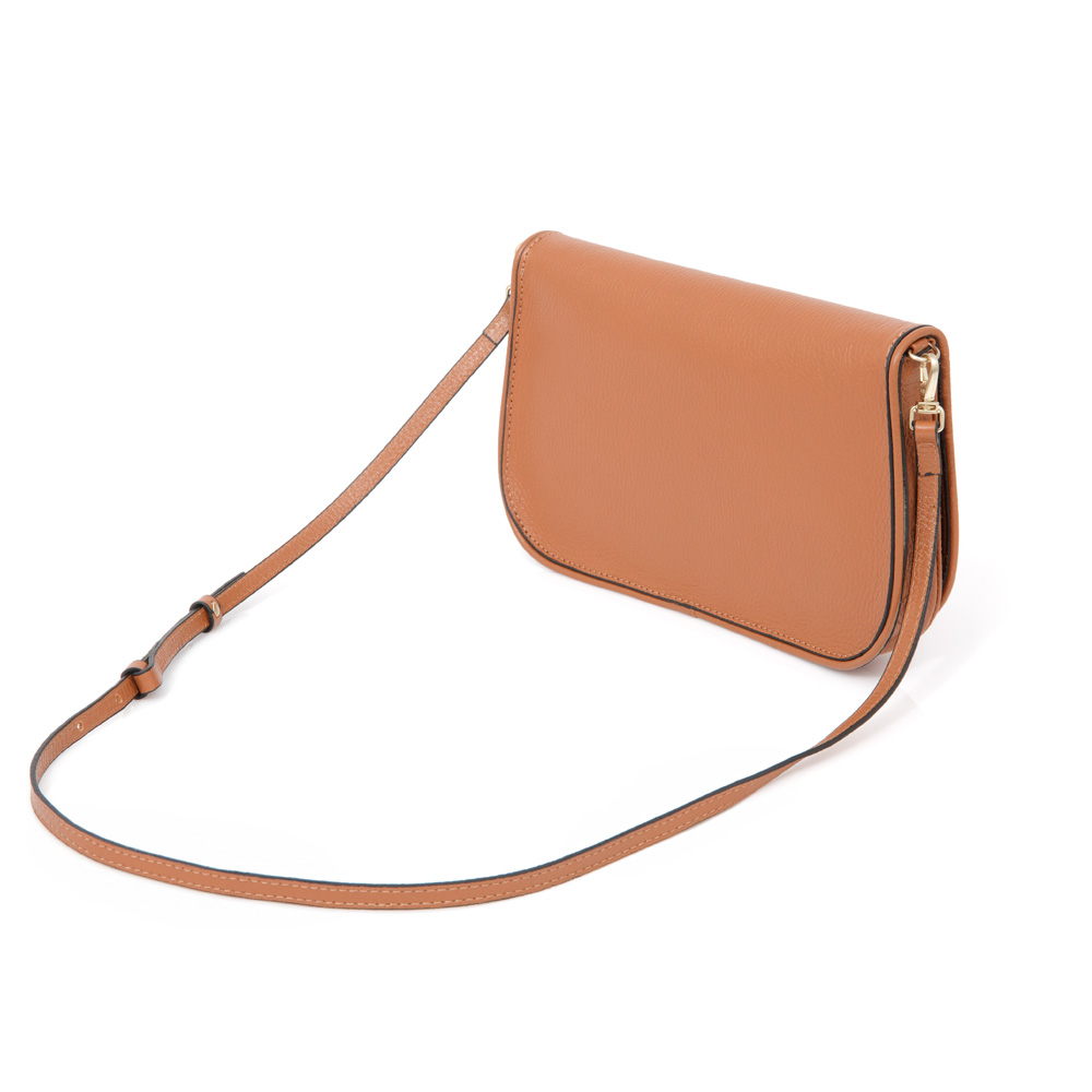 BOLSA PEQUENA TIRACOLO CARAMELO COURO SHOULDER BAG image number 2