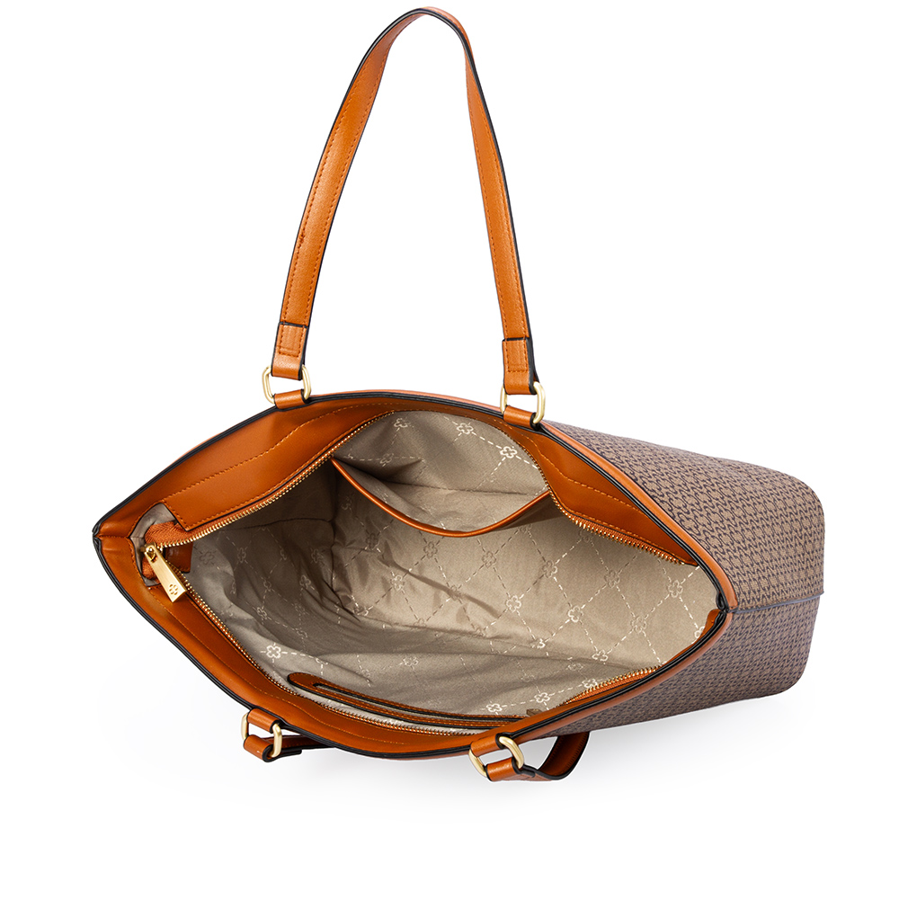 BOLSA GRANDE SHOPPER BEGE MONOGRAMA image number 4