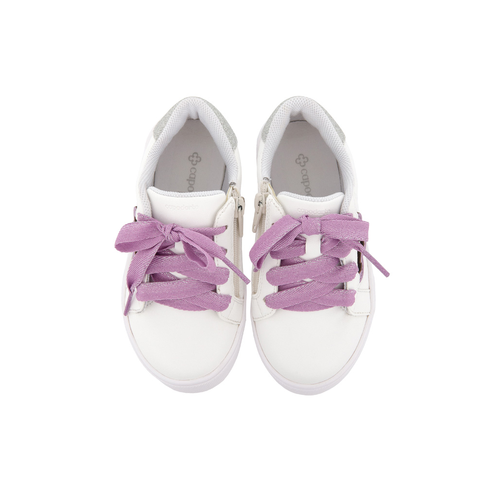 T&Ecirc;NIS BEB&Ecirc; BRANCO E LIL&Aacute;S MONOGRAMA AMARRA&Ccedil;&Atilde;O image number 4