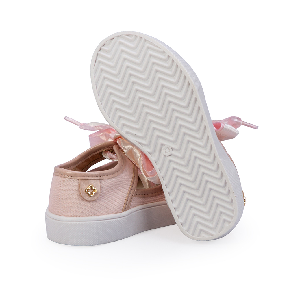 SAPATILHA BEB&Ecirc; BRANCA AMARRA&Ccedil;&Atilde;O CETIM image number 3