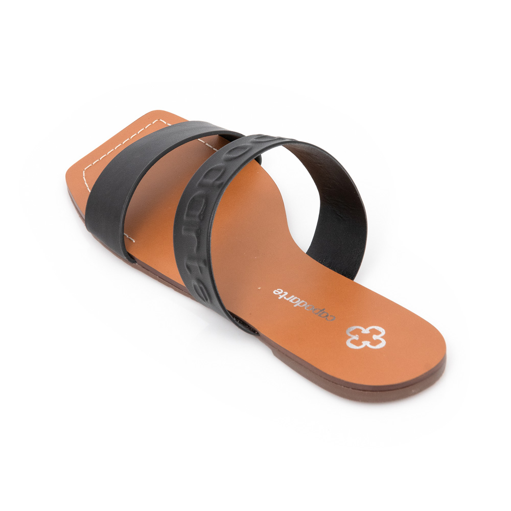 CHINELO RASTEIRO PRETO BICO QUADRADO image number 2