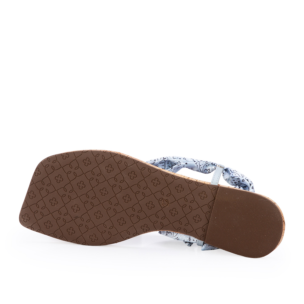 SAND&Aacute;LIA RASTEIRA LEN&Ccedil;O ESTAMPA PAISLEY AZUL image number 3